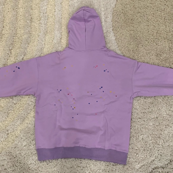 Spider Purple Açaí Sp*der! Web Logo Pullover Hoodie men’s size large - Picture 2 of 2